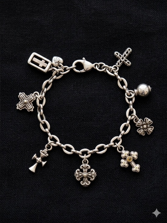 Brighton Jewelry - Brighton Eternity Cross Charm Bracelet 2513
